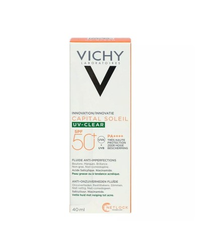 VICHY CAPITAL SOLEIL UV CLEAR PIEL GRASA 40ML
