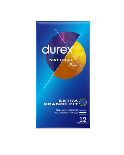 DUREX PRESERVATIVO NATURAL XL 12U